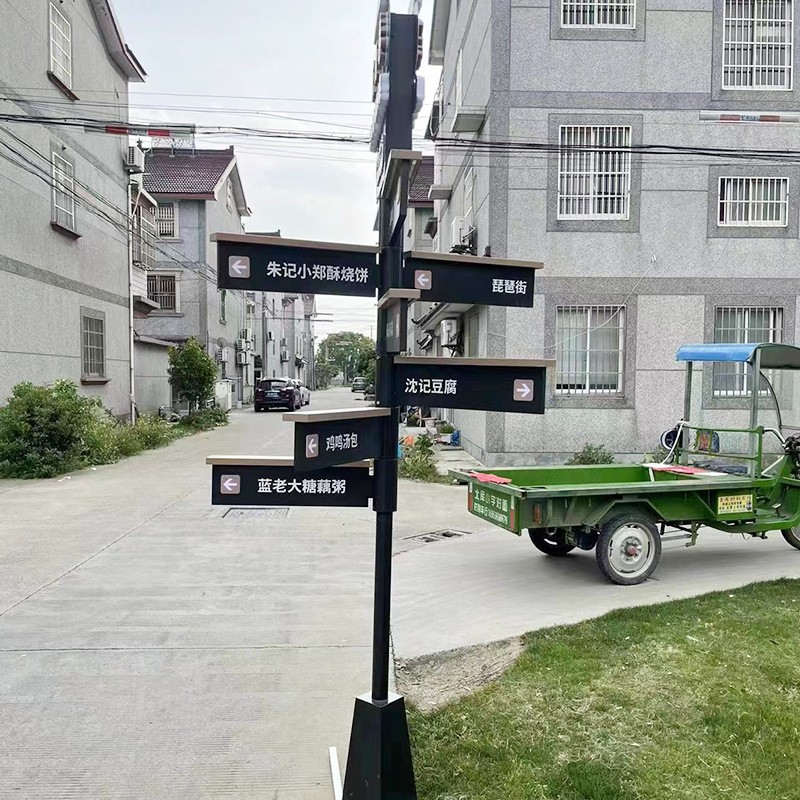 户外指路牌景区广告立牌多方向指示牌房产路标方向牌分流导向牌图2