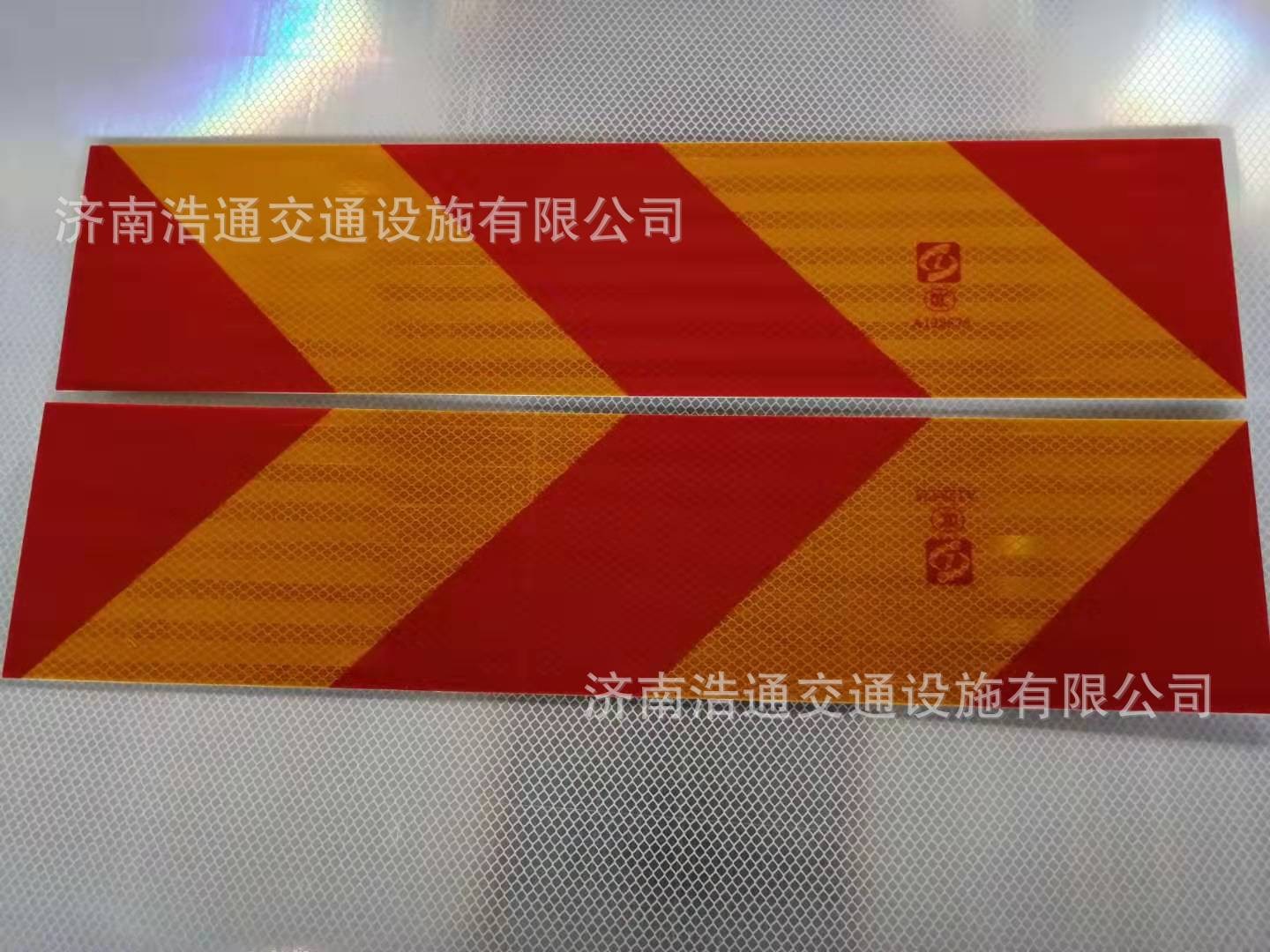 3M车辆尾部标志板 车尾板 反光标识斜纹矩形大货车挂车辆反光贴图2