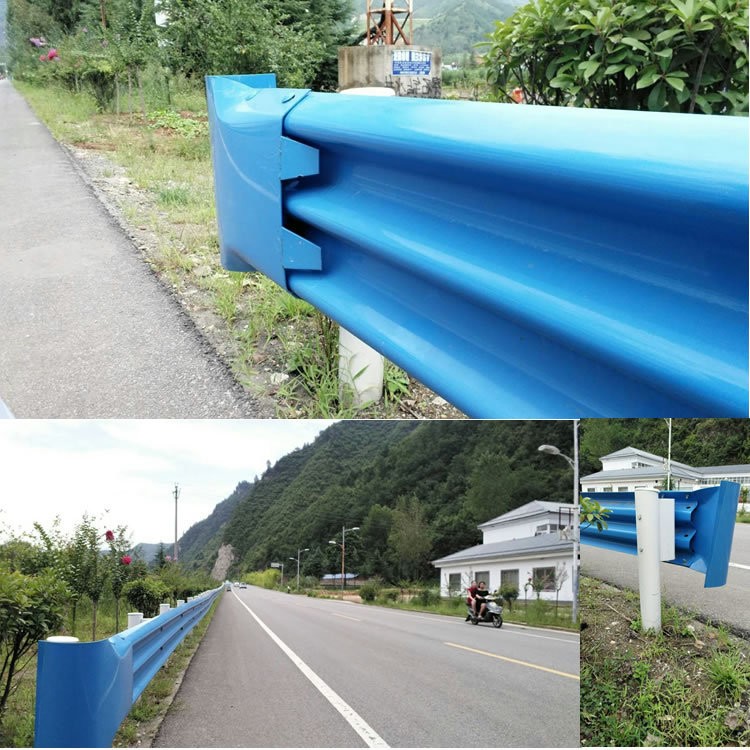 广东波形护栏镀锌双波公路护栏广西山区乡道护栏广州高速三波护栏