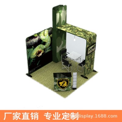 快幕布秀3x3快展摊位轻便可循环利用广告展览多规格画面展示架