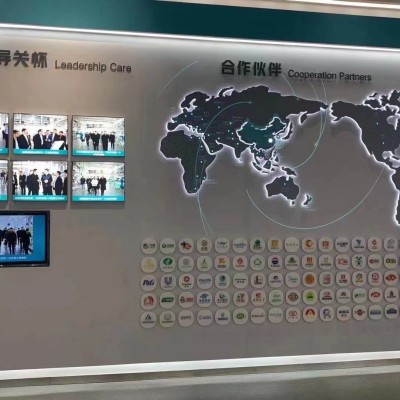 透明液晶屏拼接屏展厅触摸展示柜橱窗广告机高清