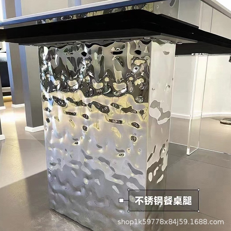 304不锈钢水波纹板镜面吊顶压花板凹凸板金属背景墙中波浪板加工图2