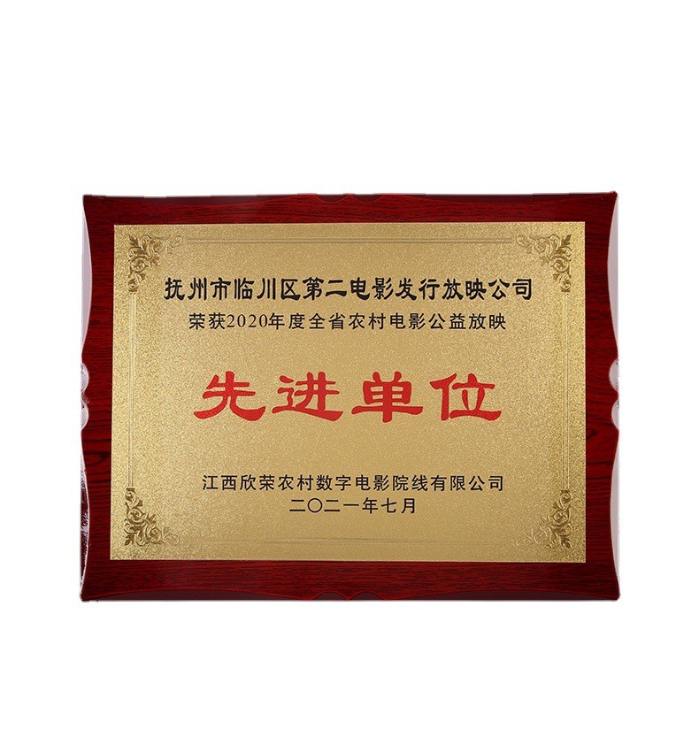 厂家定制木质授奖牌 荣誉牌代理加盟商授权铜牌制作 金箔奖牌定做图2