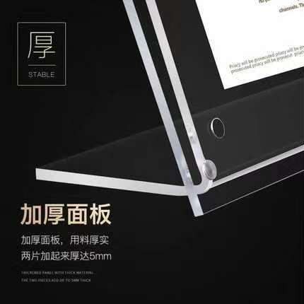 强磁L型亚克力台卡展示牌酒水牌价格牌广告牌标签牌温馨提示牌图2