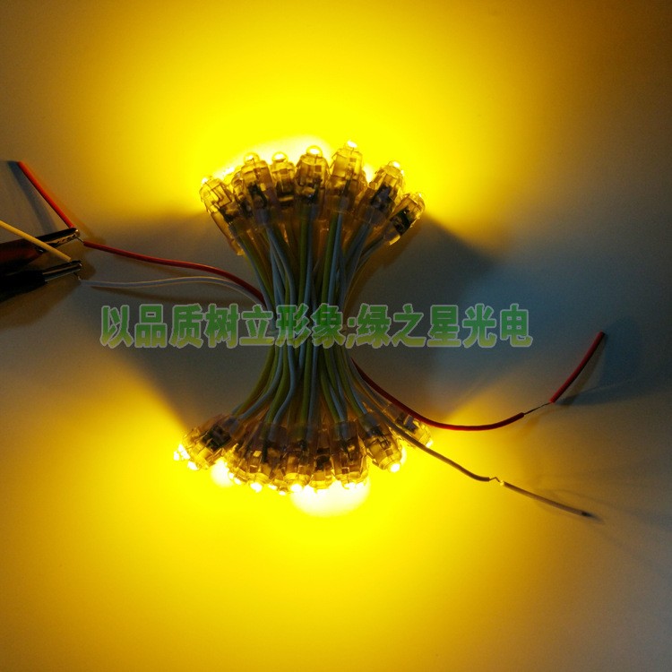9mm12mm红白黄光LED外露灯串穿孔灯串广告招牌打孔发光字防水灯珠图3