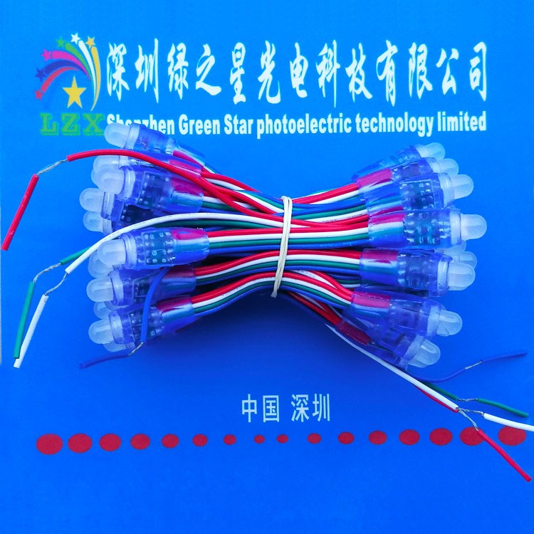 led七彩灯串5V七彩灯串 招牌发光字灯串 LED群控七彩外露灯串图3