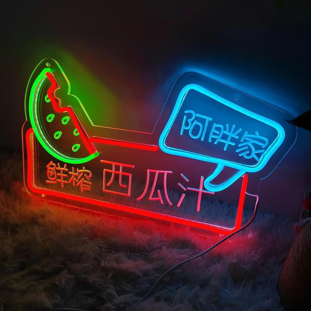 制LED霓虹灯牌摆摊夜市灯烧烤灯氛围灯装饰灯小吃车广告发光USB图3