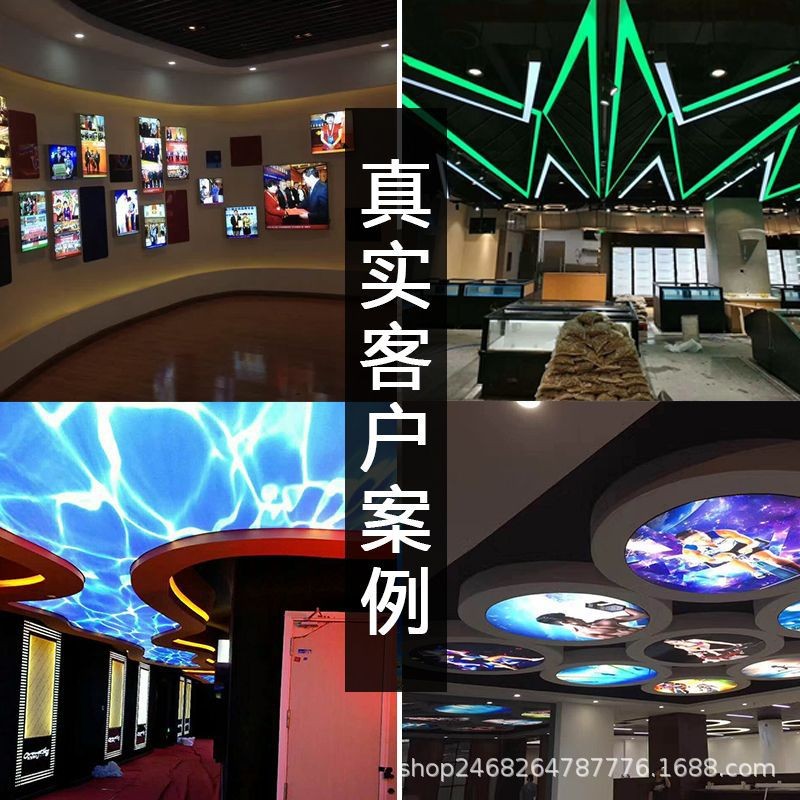 UV软膜天花吊顶透光膜发光灯膜龙骨材料全国承接工程定制软膜灯箱图3