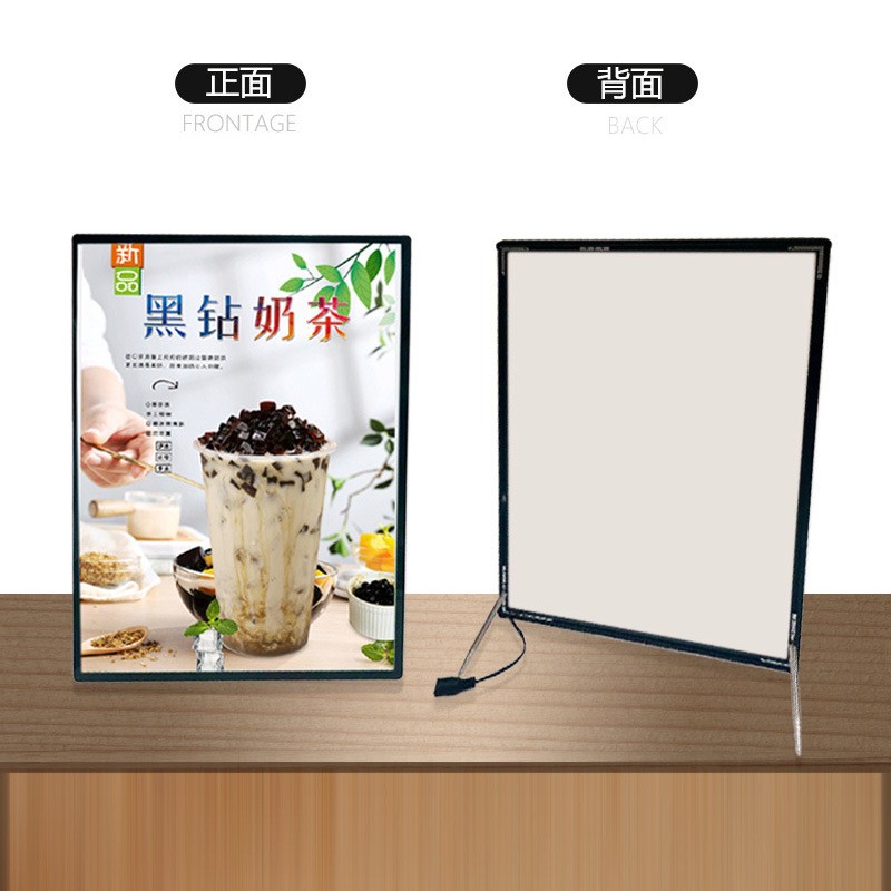 定制发光菜单展示牌奶茶店灯箱点餐牌价目表定制桌面台卡吧台广告图2