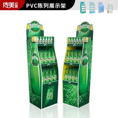 定制超市饮料促销台雪弗板展示架商超落地多层货架地堆商品陈列架