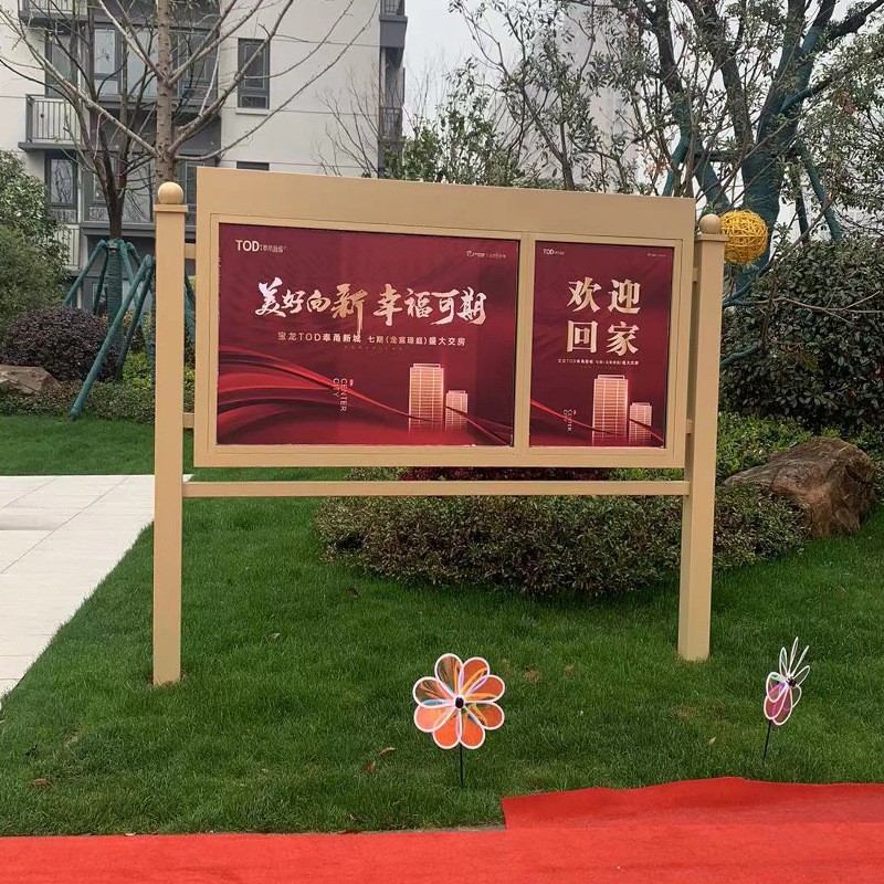 小区导视牌户外方向导向牌指路牌发光引导牌指路杆商场指路牌图3