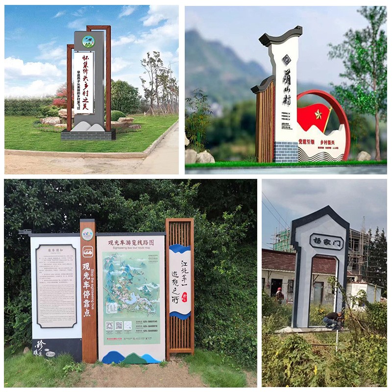 户外大型精神堡垒商场楼盘落地指示牌导向牌公园景区导视牌立牌图3