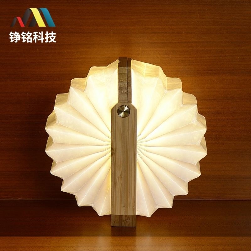 厂家直供创意礼品手提灯可伸缩折纸书灯可悬挂小夜灯氛围夜灯图3