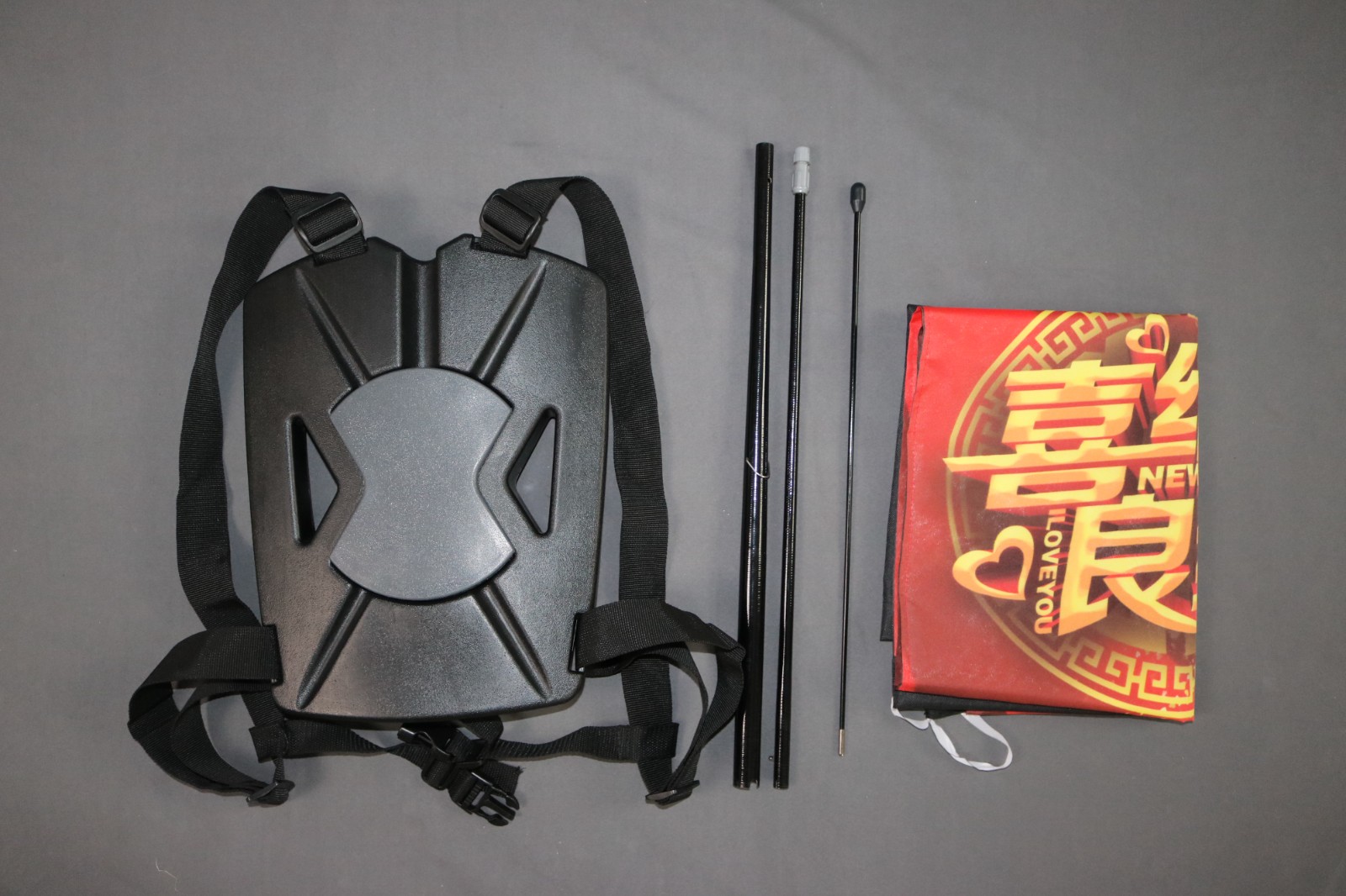 威海旺展 wzrods 背包旗/多功能广告旗/吹塑背包旗图1