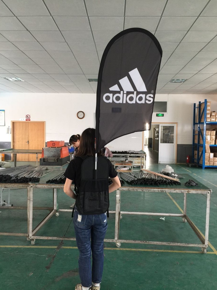 旺展 多功能豪华背包旗,背包旗 户外展示宣传图1